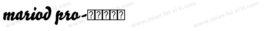 mariod pro字体转换